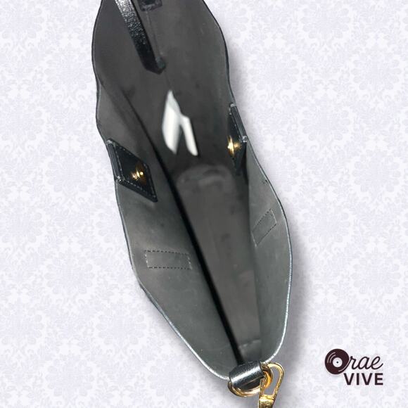 Authentic Versace Calfskin Virtus Tote Bag Black - Picture 8 of 9